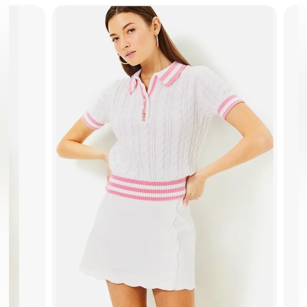 NWOT Lilly Pulitzer Michelina Cotton Skort - White - Size 4